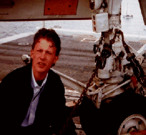 Me under an F-18 on
the JFK